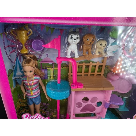 Barbie Stacie to the Rescue Puppy Playground Playset 20+ Pcs Dog - Picture 2 of 7